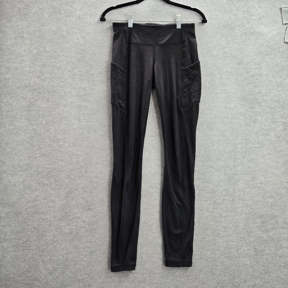 Lemon Pants - Lululemon Women Activewear‎ Pants 4 Black Speed Up Yoga Legging Logo 28" Inseam